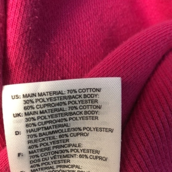 ADIDAS | Pink Ghost Logo Drawstring Hoodie - Size S - Picture 9 of 9
